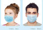 قناع الوجه الأزرق القابل للتصرف PPE لـ COVID-19 بحجم 17.5 * 9.5 سم 50 قطعة / صندوق يستخدم في الأماكن غير الطبية