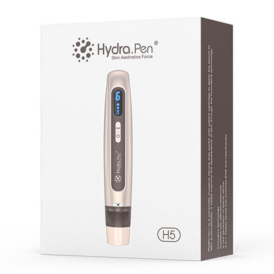 الوسم الأصلي Hydra Pen H5 MicroNeedling Derma Pen مع EMS مخرج المصل القابل للتعديل MTS تقليل الندوب الخطوط الدقيقة التجاعيد