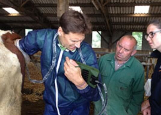 ماسح صوت فوق صوتي بيطري صغير